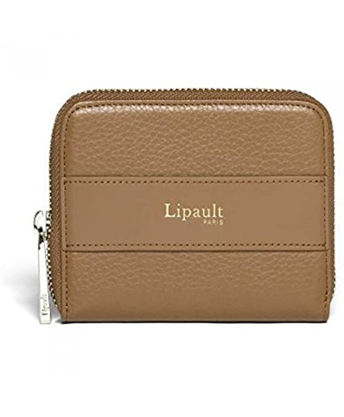 Lipault - Invitation Compact Zip Around Wallet - Clutch Organizer Accessories for Women - Caramel