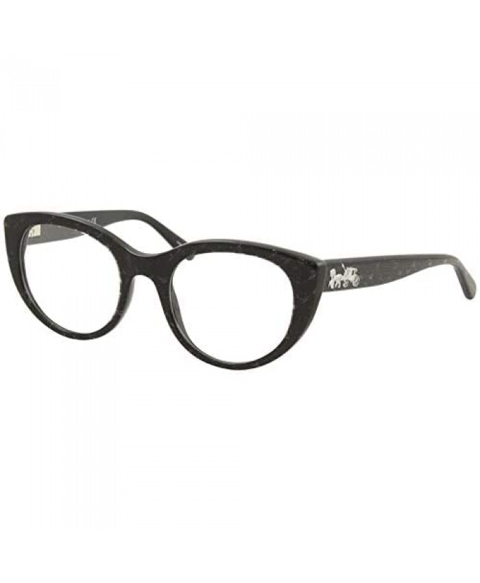 Eyeglasses Coach HC 6132 5572 Black With Silver Glitter Faci