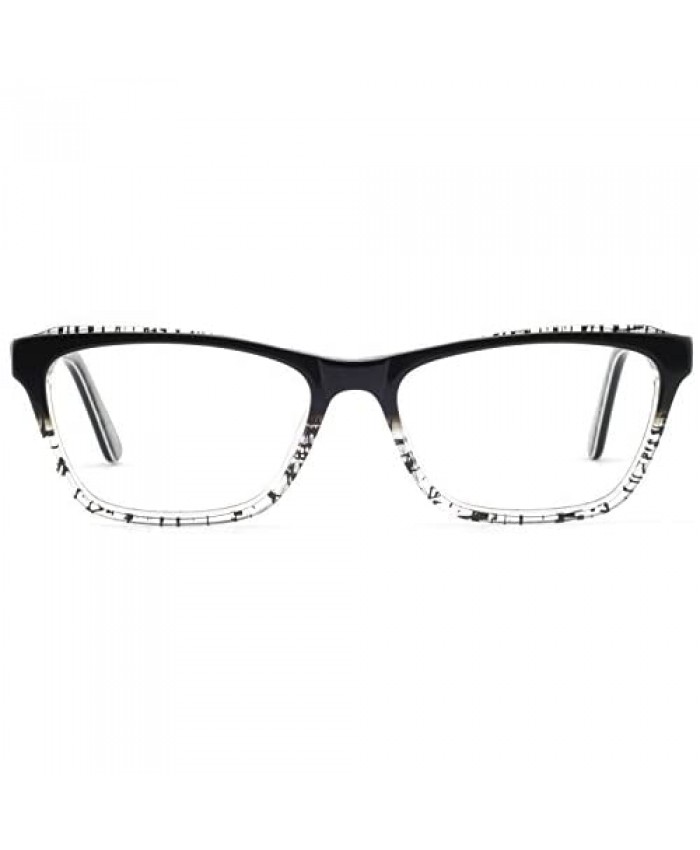 OCCI CHIARI Non-prescription Black Eyewear Frames with Clear Lens Designer For Womens