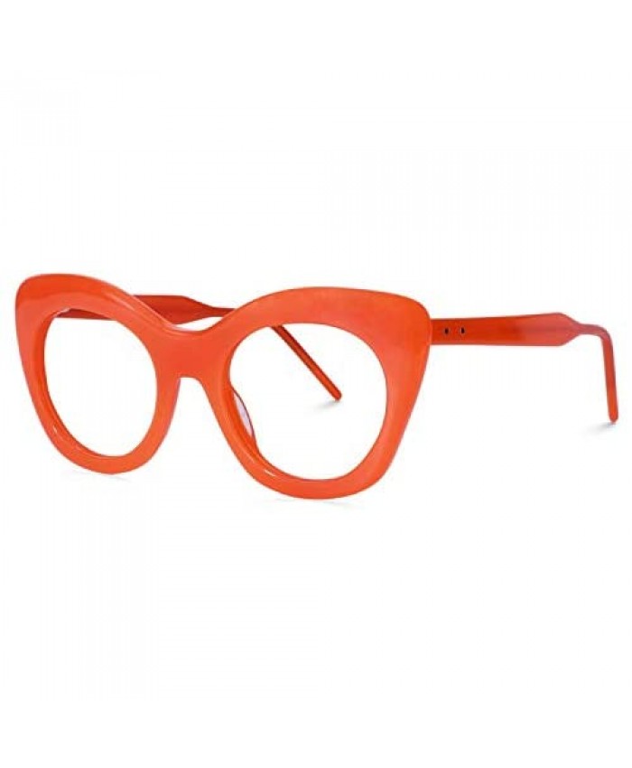 Voogueme Cat Eye Orange Blue Light Blocking Glasses for Women Trisha OA01451-01